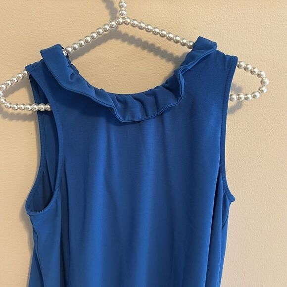 Mud Pie Royal Blue tank top size medium - Picture 2 of 5